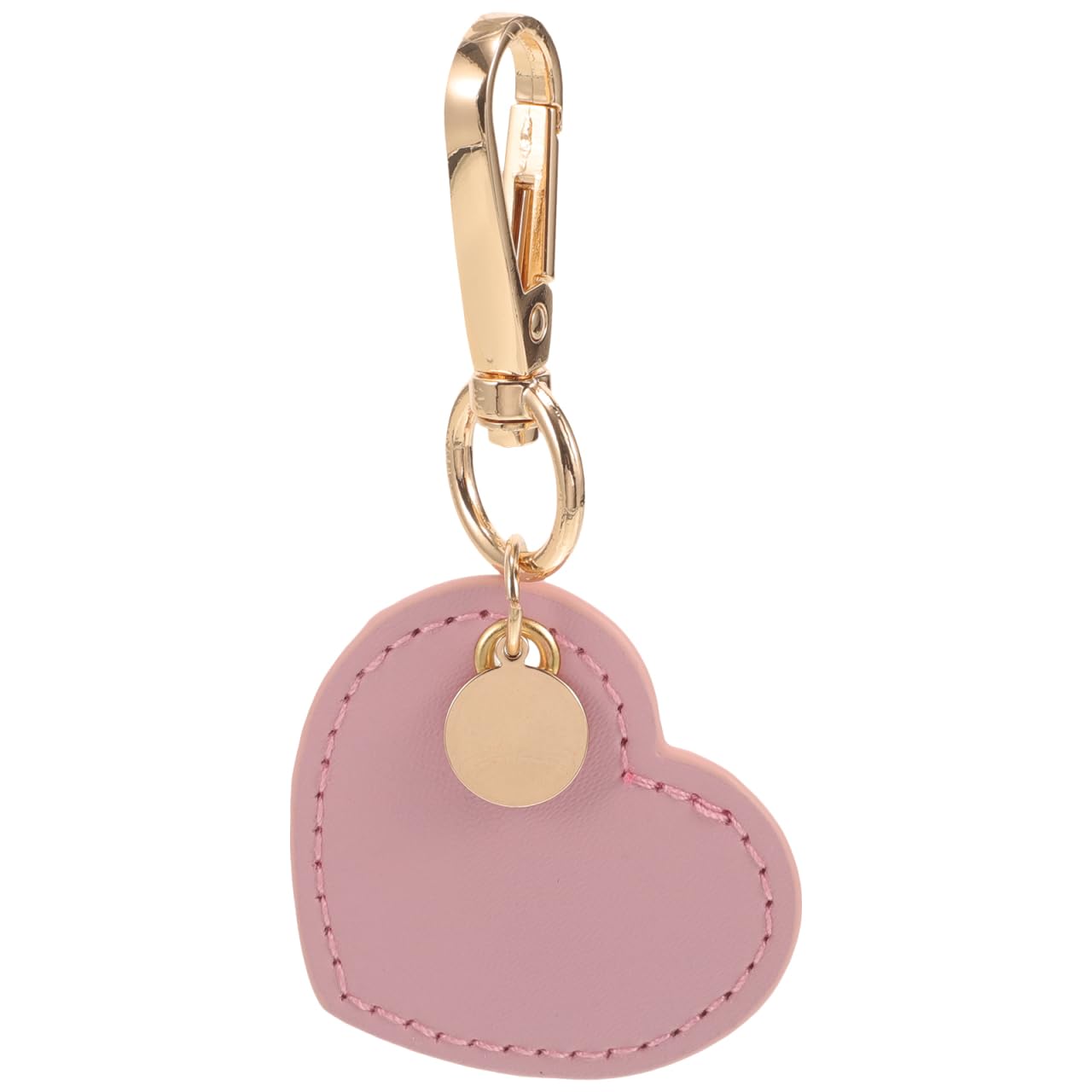 PATIKIL Portachiavi a Cuore in Pelle, 2 Pezzi Portachiavi a Cuore in Pelle con Ring Portachiavi Portachiavi per Regali di Nozze Feste Favori Carta d' Identità, Marrone