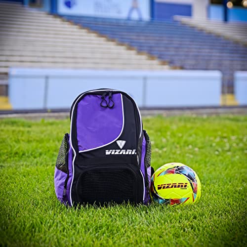 Vizari Tocar A Premium Bright Colour Textured Hand Stitched Futsal Soccer Ball Size 4 For Indoor And Outdoor Futsal Games (Pupa Yellow) #TOP3