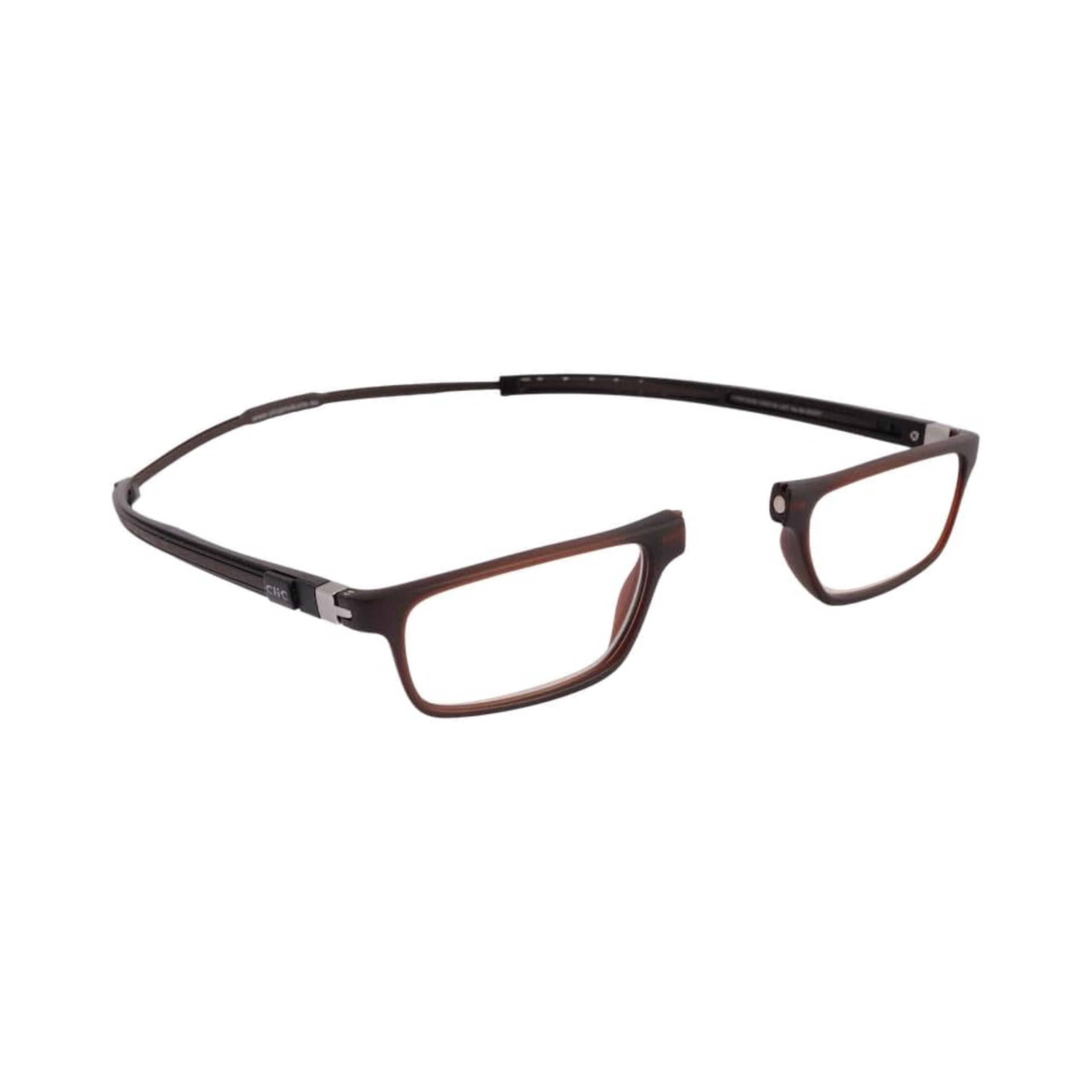 CliC Eyewear - Tube Executive - Moka (+3) - Occhiali da lettura con calamita flessibili - Occhiali da lettura uomo/donna - Con Calamita
