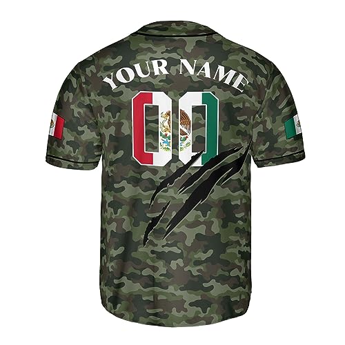 Custom Baseball Jersey, Mexico Jersey, Mexico Baseball Jersey, Baseball Jersey Men, Custom Jersey De Mexico miniatura 5