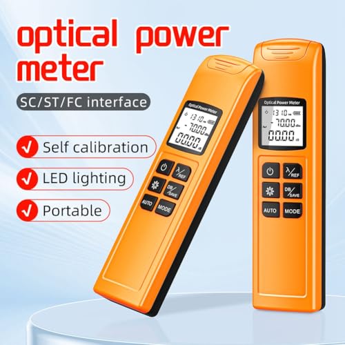 Medidor de potencia óptica G10 recargable para solucionar caídas de señal 4