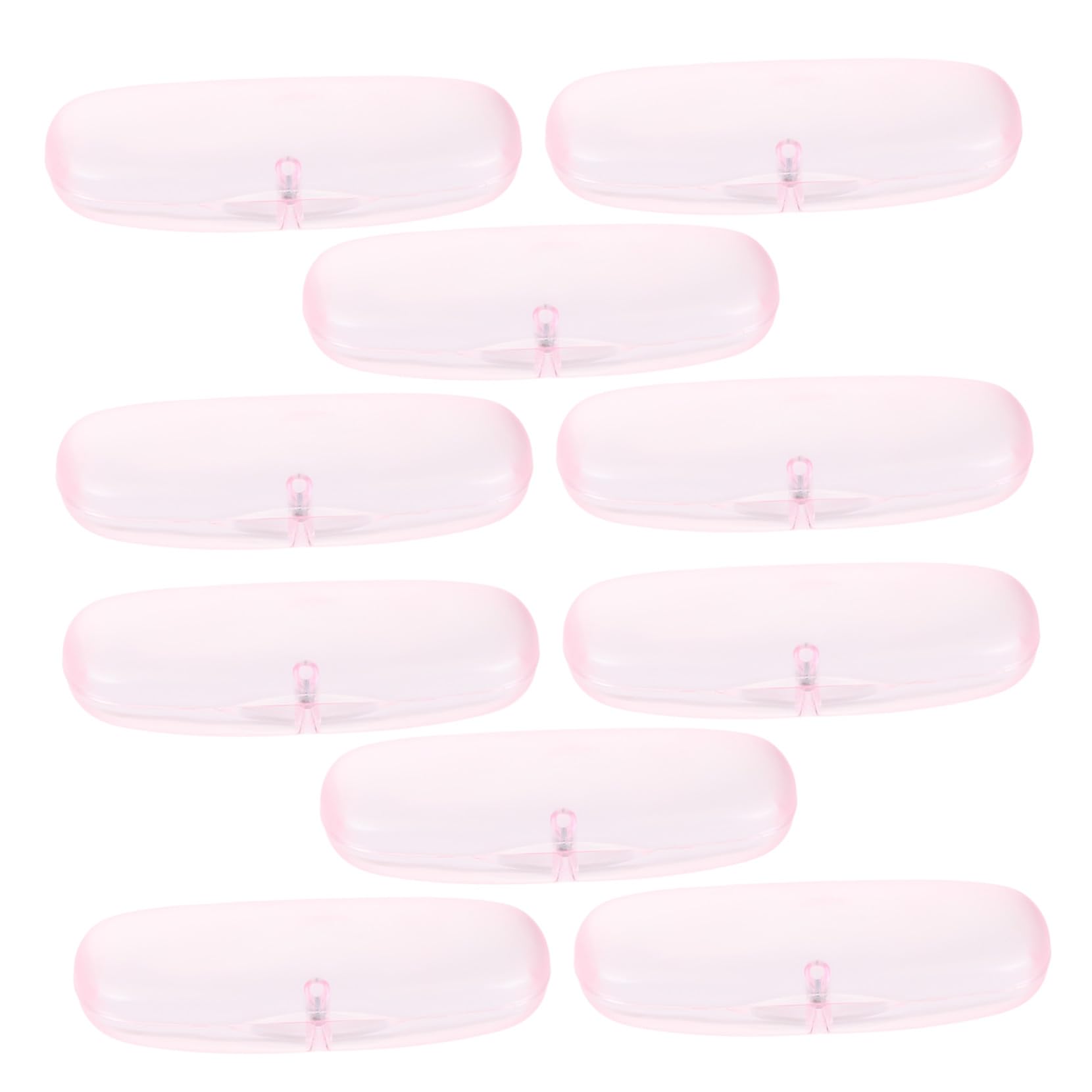 HEMOTON 10 Pezzi Custodia Occhiali Trasparente Opaca Resistente Urti Antipolvere Portatile per Occhiali da Sole Adulti Organizer Viaggio