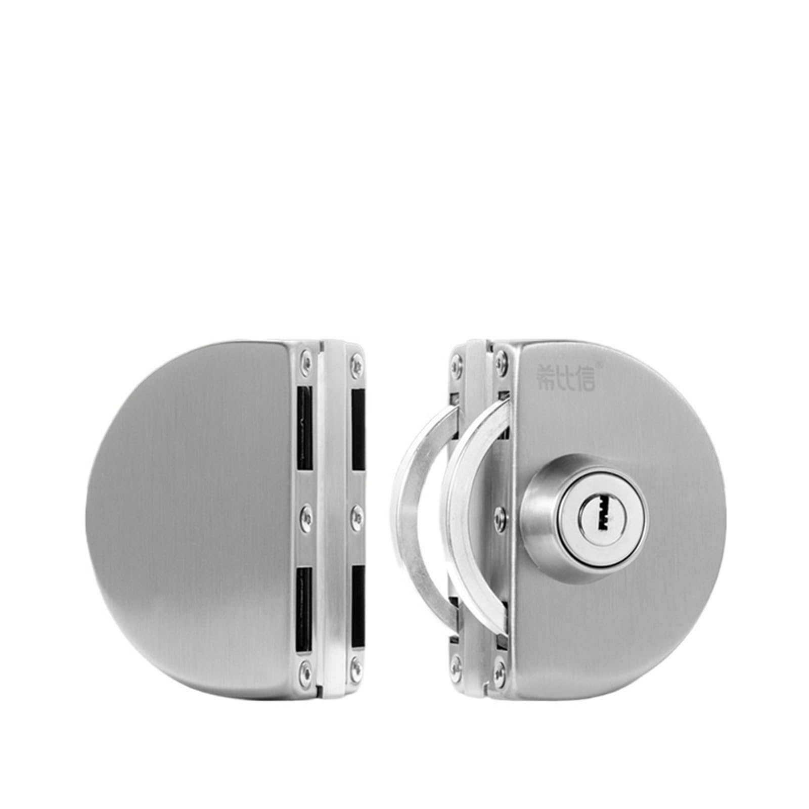 1 set di serrature for porte scorrevoli doppie con chiave da 8-12 mm(Single knob and key)