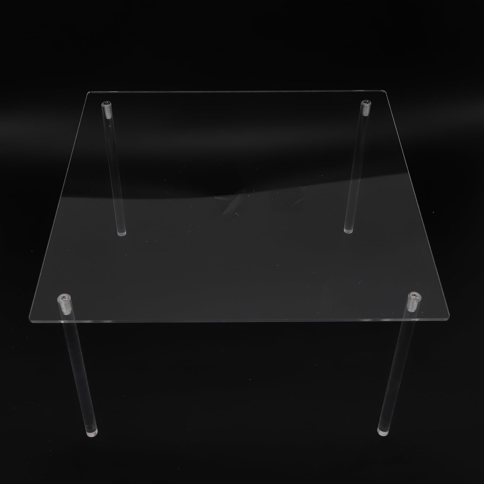 Tyenaza 3 Pezzi Espositore Acrilico Trasparente per Display,Alzate di Display Acrilico 3 Gradini per Catering e Buffet e Negozi, Alzata per Torta Quadrata in Acrilico Alzata per Cupcake