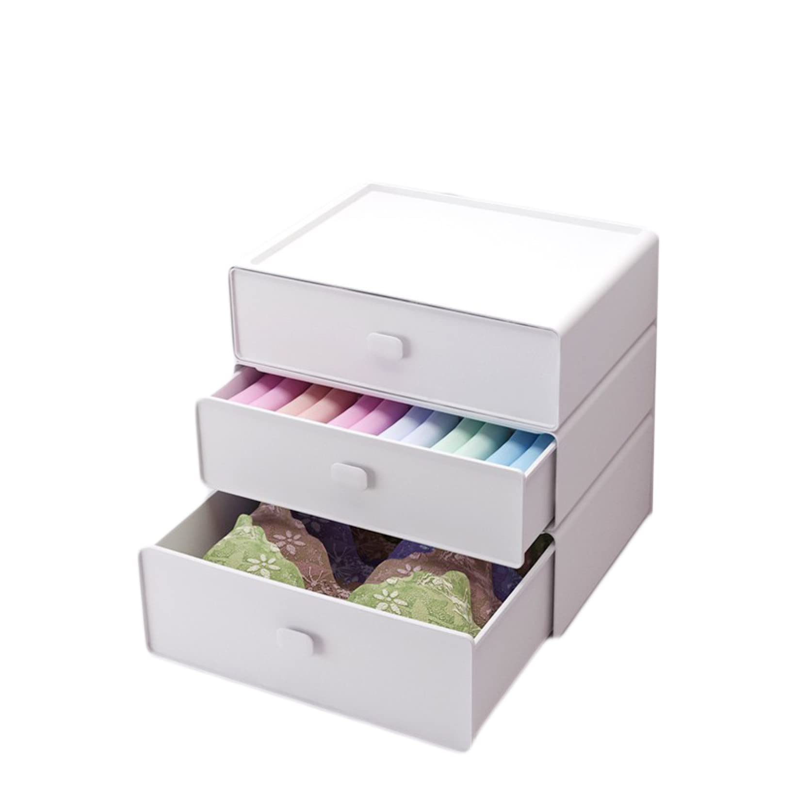 Amazon｜MJKQ9 収納ボックス ふた付 引き出し仕切り 小分け収納 ブラ