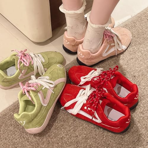 Ballet Flat Sneakers for Women Round Toe Sneakerina Soft Comfort Wear Shoes Cute Y2K Retro Kawaii Elegant Dressy Trendy Tennis Trainers Gifts for Daughter Back to School Spring Summer Fall Outdoors4