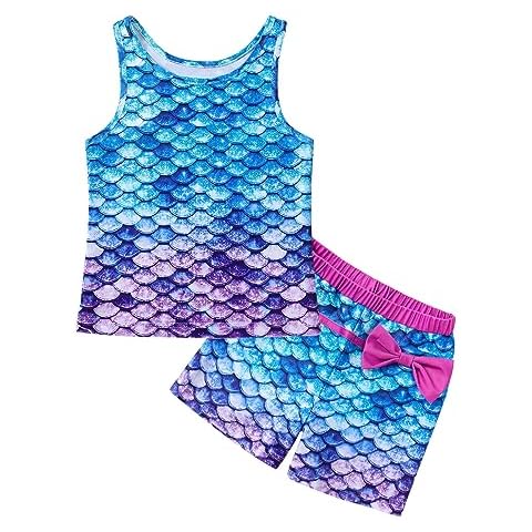 KumSoomliy Girls Mermaid Swimwear Set Cover
