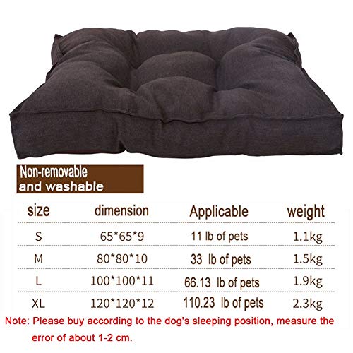 CWYSJ Cama for Perros Extra Grande, Acolchada, Suave, cómoda, cómoda, for Perros, cálida, for Cama Mediana Grande for Perros (Size : M)