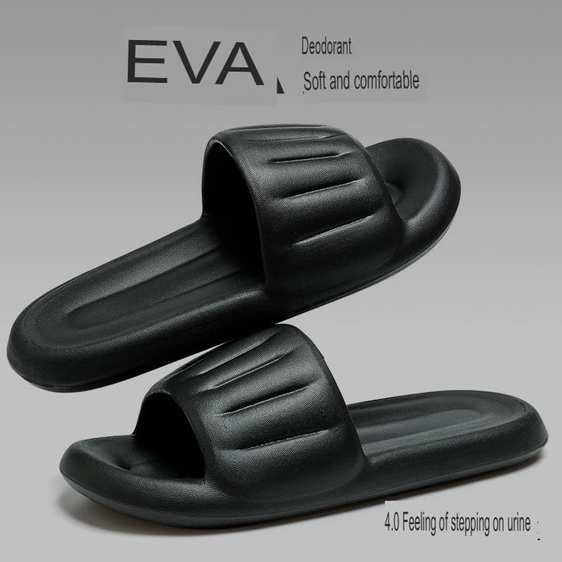Image of DRUNKEN Slippers For Men Winter Sandals Casual Flats Home Footwear Man Girls Sliders Flip Flops Chappals Ladies Clogs Sleeper Slides Stylish Ortho Soft