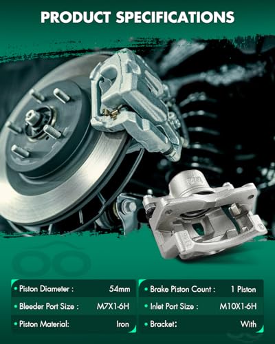 Image of SCITOO Front Right Brake Caliper With Bracket 19B3199 Compatible For Toyota For Yaris 2006-2018