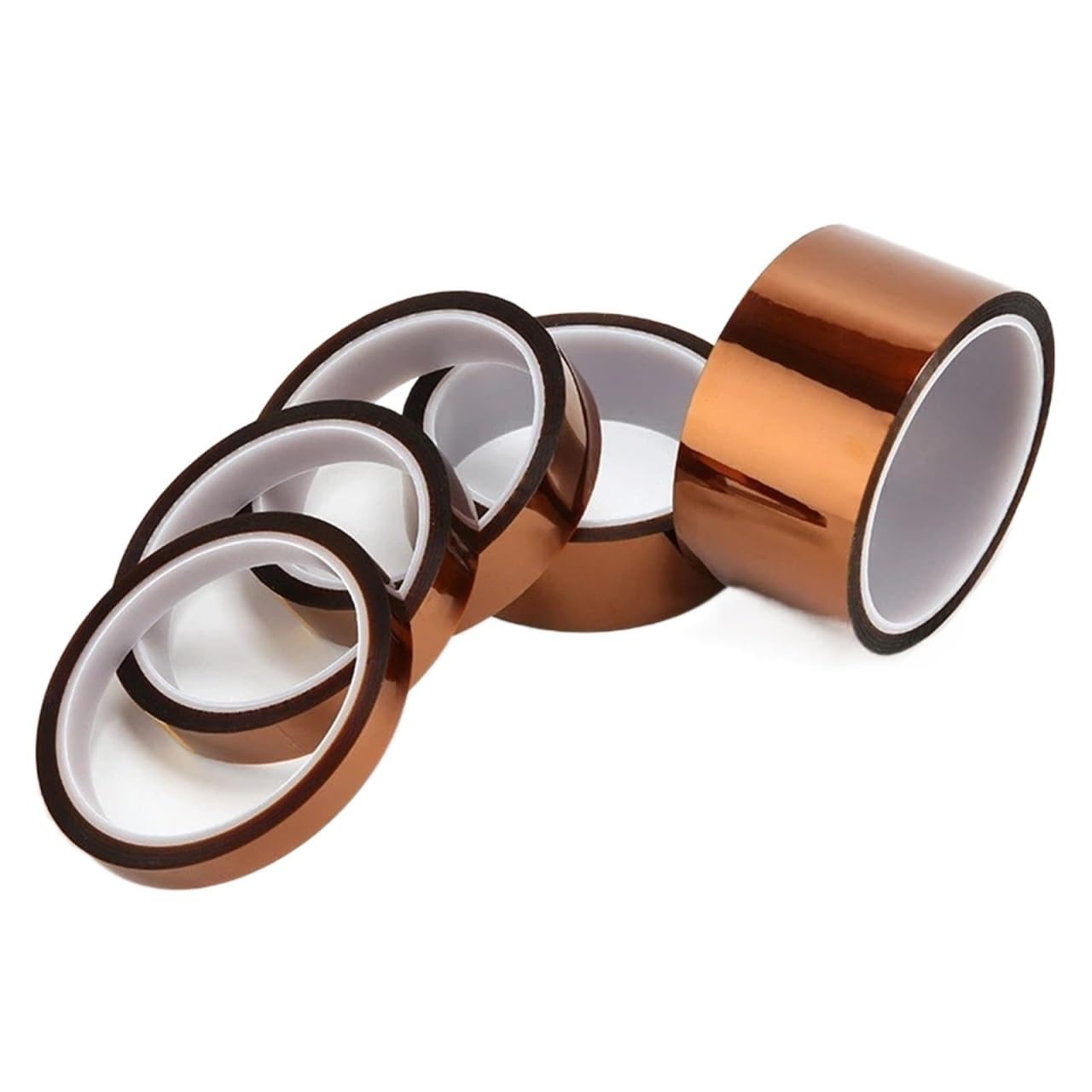 Cinta de poliimida Cinta Aislante Poliimida Kapton 5-25mm 33m 1/3/5 UD(5pcs,18mm)