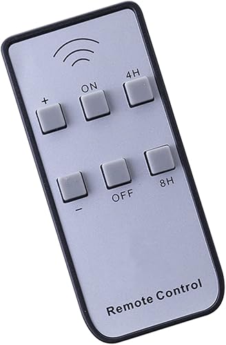Control remoto, compatible con las velas sin llama en nuestra tienda, función de encendido, apagado, atenuación, temporizador, 4 horas/8 horas