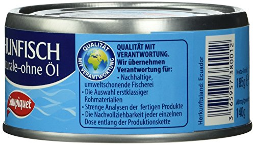 Thunfischstücke in Wasser von Saupiquet, 24 Dosen