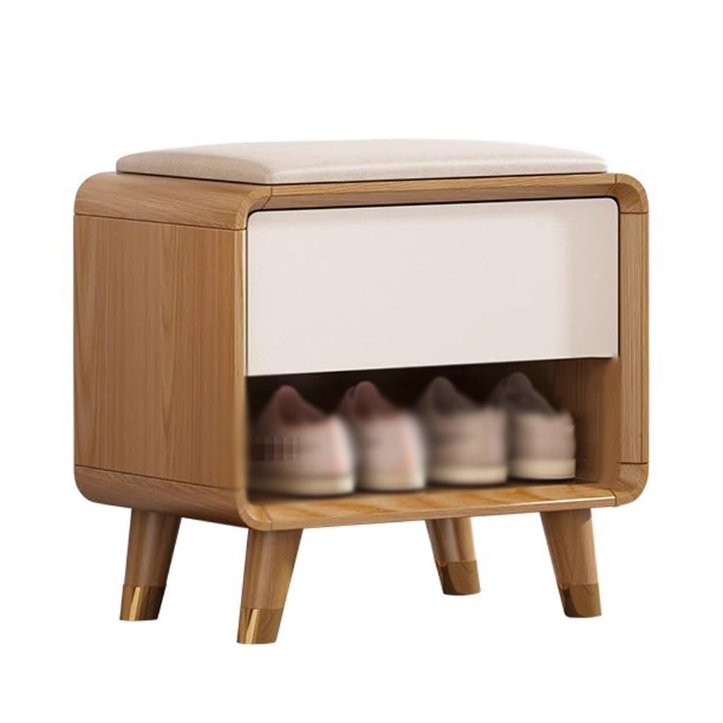 Aioneer Footstool For Front Door Entrance Storage And Storage Shoe Cabinet Integrated With Cushion Shoe Changing Stool Entering The Door Of The Home Outdoor Bench Shoe Bench,S 50-S 50cm