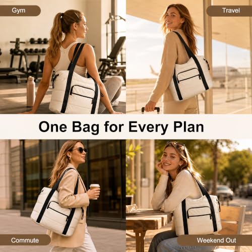 Bolso Tote Acolchado Ligero para Mujer miniatura 2