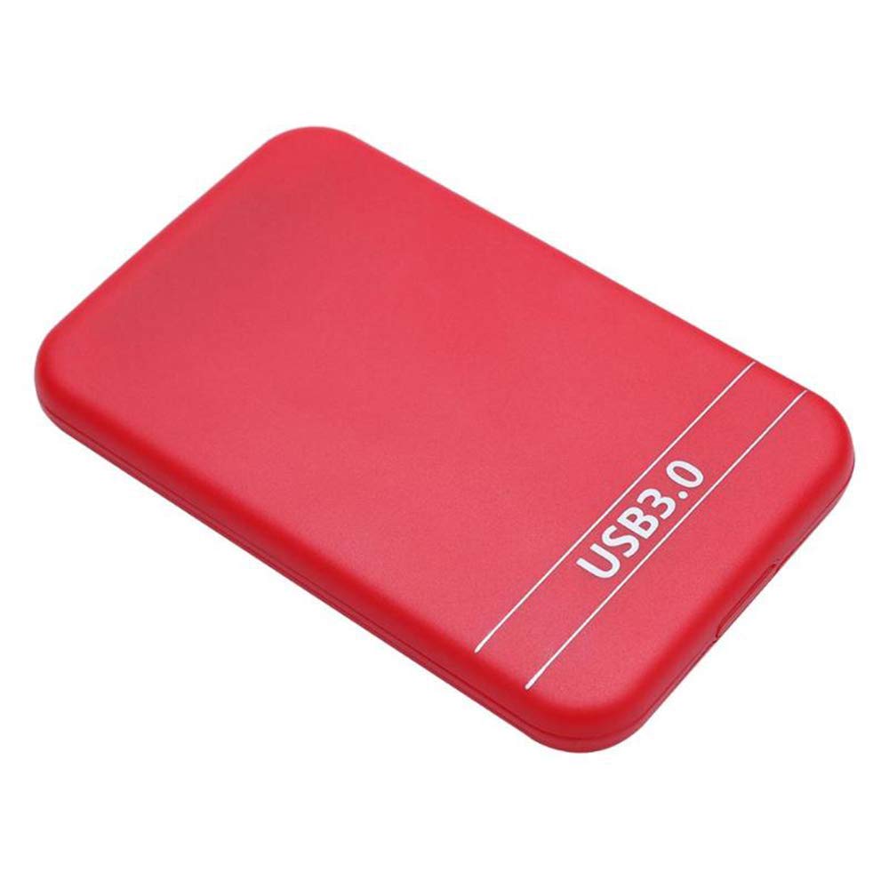 Decdeal 2.5Inch USB3.0 SATA Hard Drive Box SSD External Enclosure Box with USB Cable (Red)-image-24