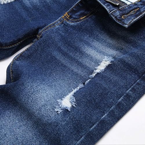 Jeans garçon décontracté extensible avec poches pantalon denim