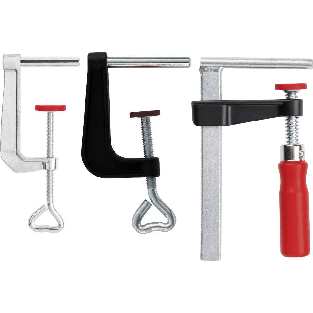 BESSEY Tischklemme LM10/5R8, Spannweite 100 mm Ausladung 50 mm, Sonderzubehör für Winkelspanner WS 3/WS 6, Schraubspanner S 10 und Korpuszwinge, Gewicht 0,22 Kg