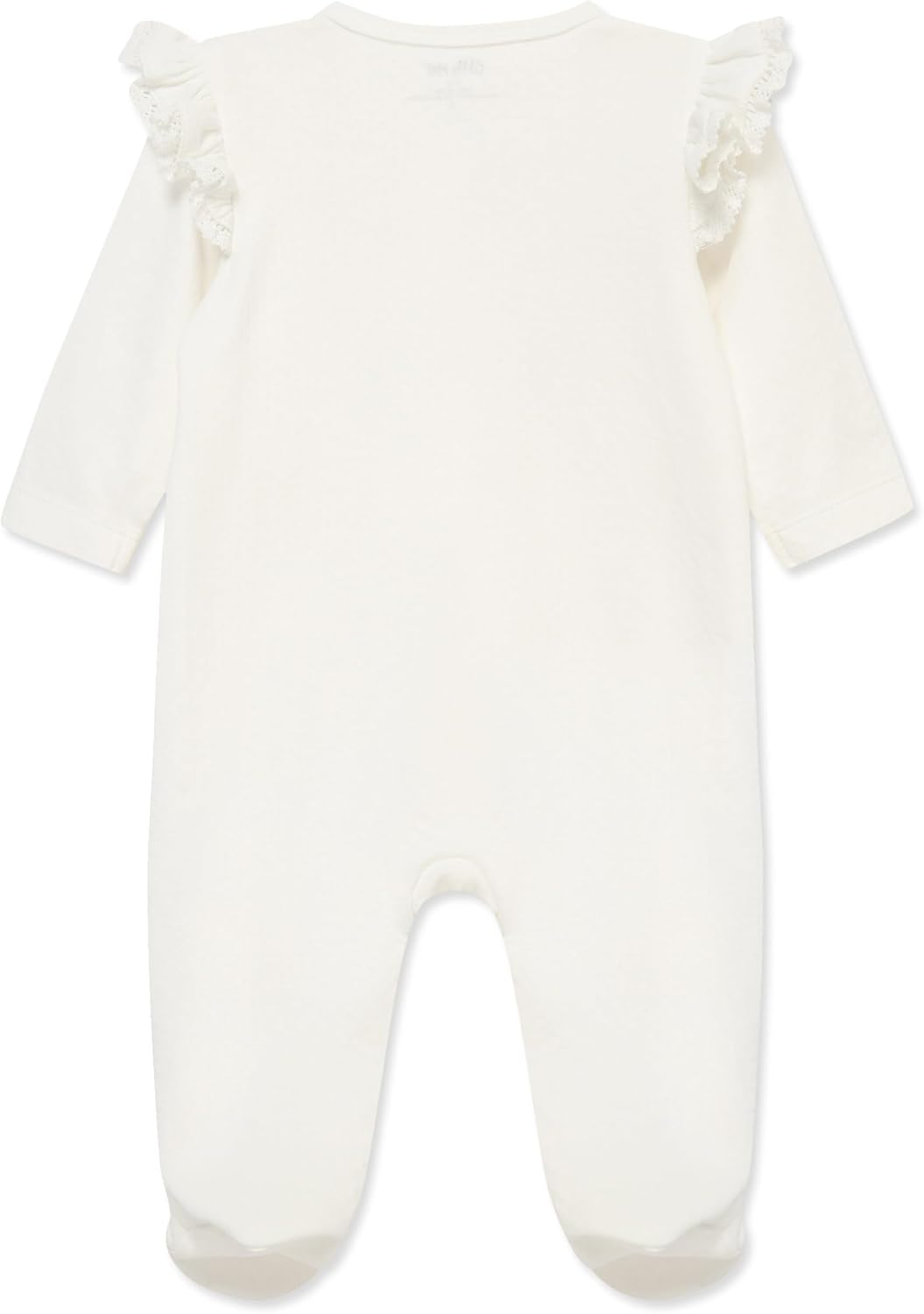 Little Me Clothes for Baby Girls' 100% Cotton Scratch-Free Tag Footie Sleeper, Preemie to 9 Months - Image 2