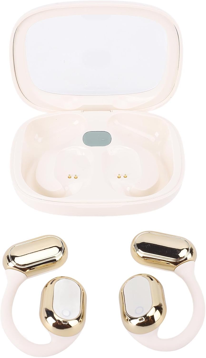 Sorandy AI Translation Earbuds, 140 Languages Real Time Translator Wireless Earbuds with 30 Hours Battery Life, Ideal for Travel, Learning (Beige Left: BL3Z 1562187 AA, Right: BL3Z 1562186)