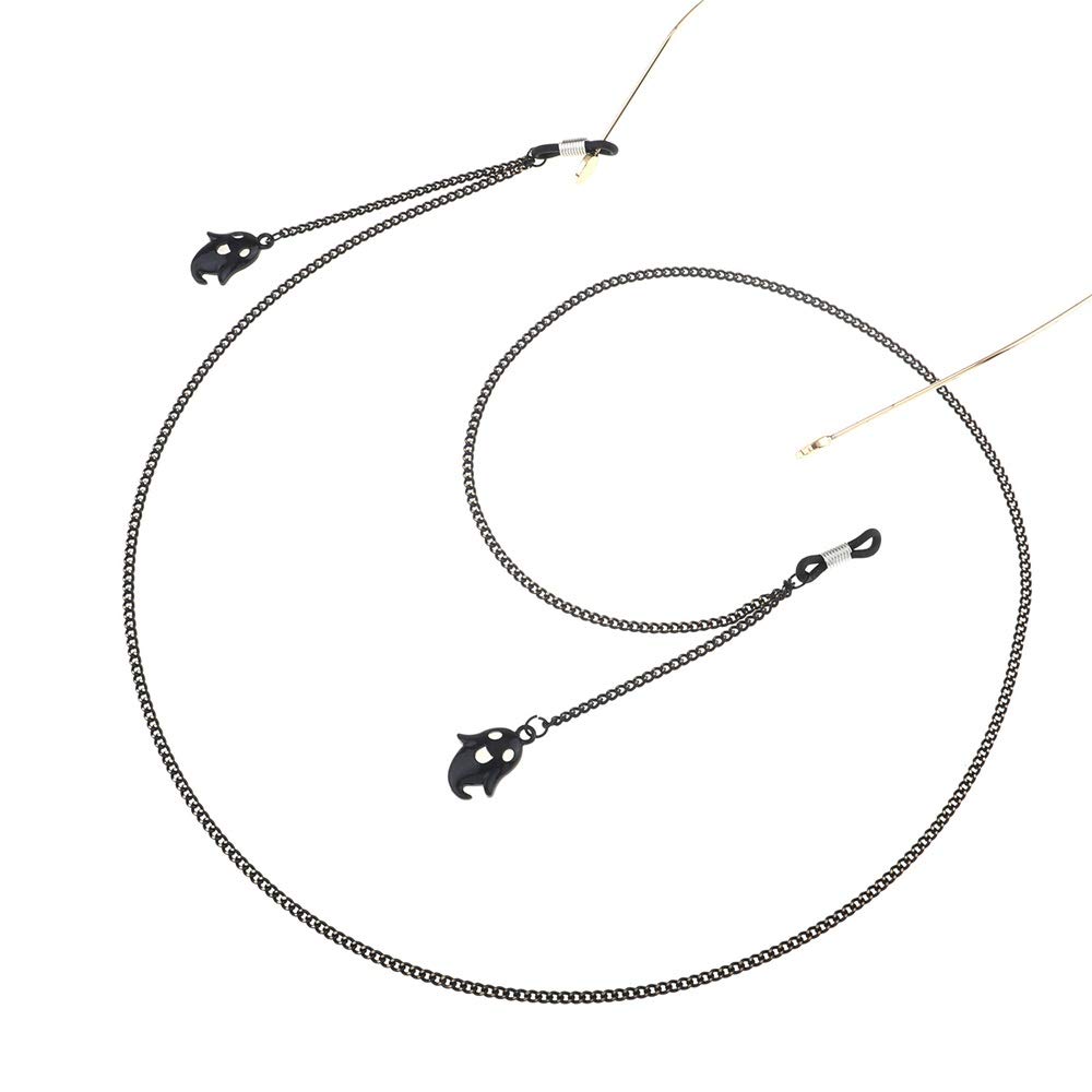 Sonnenbrillen-Kette, Brillenband, Brillenkette aus Edelstahl, Brillengestell-Verschluss, Anti-Verlust-Brillenkette Metall