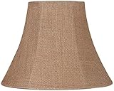 Natural Burlap Medium Bell Lamp Shade 7' Top x 14' Bottom x 10.5' High (Spider) Replacement with...