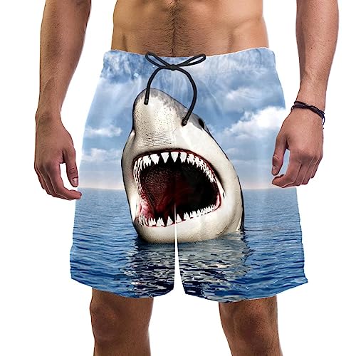 Maillots de bain pour hommes VERED : short de plage motif requin