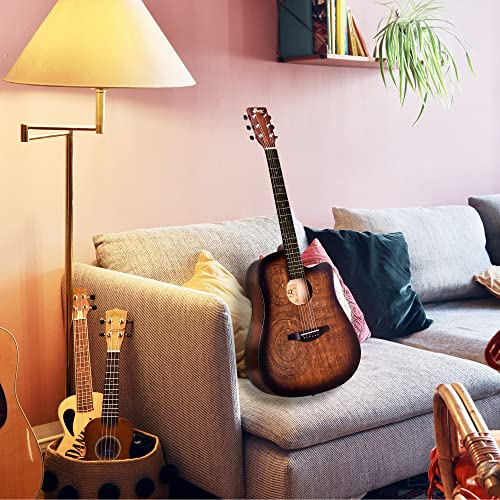 Winzz AF-H00LC Hand Rubbed Series - Full Size Cutaway Carved Acoustic Acustica Guitar Adult Beginner Starter Bundle thumb #2