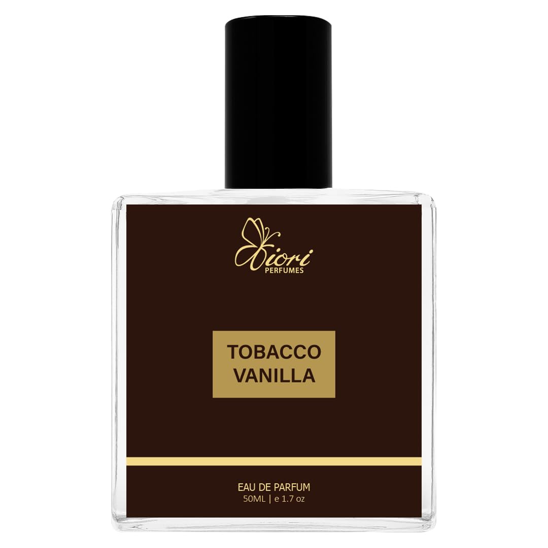 Tobacco Vanilla Perfume For Men & Women | Warm Spicy Sweet Unisex Fragrance | Long-Lasting, Vanilla & Tobacco Scent | Eau de Parfum – 50ml | Winter-Ready Travel Perfume by Fiori
