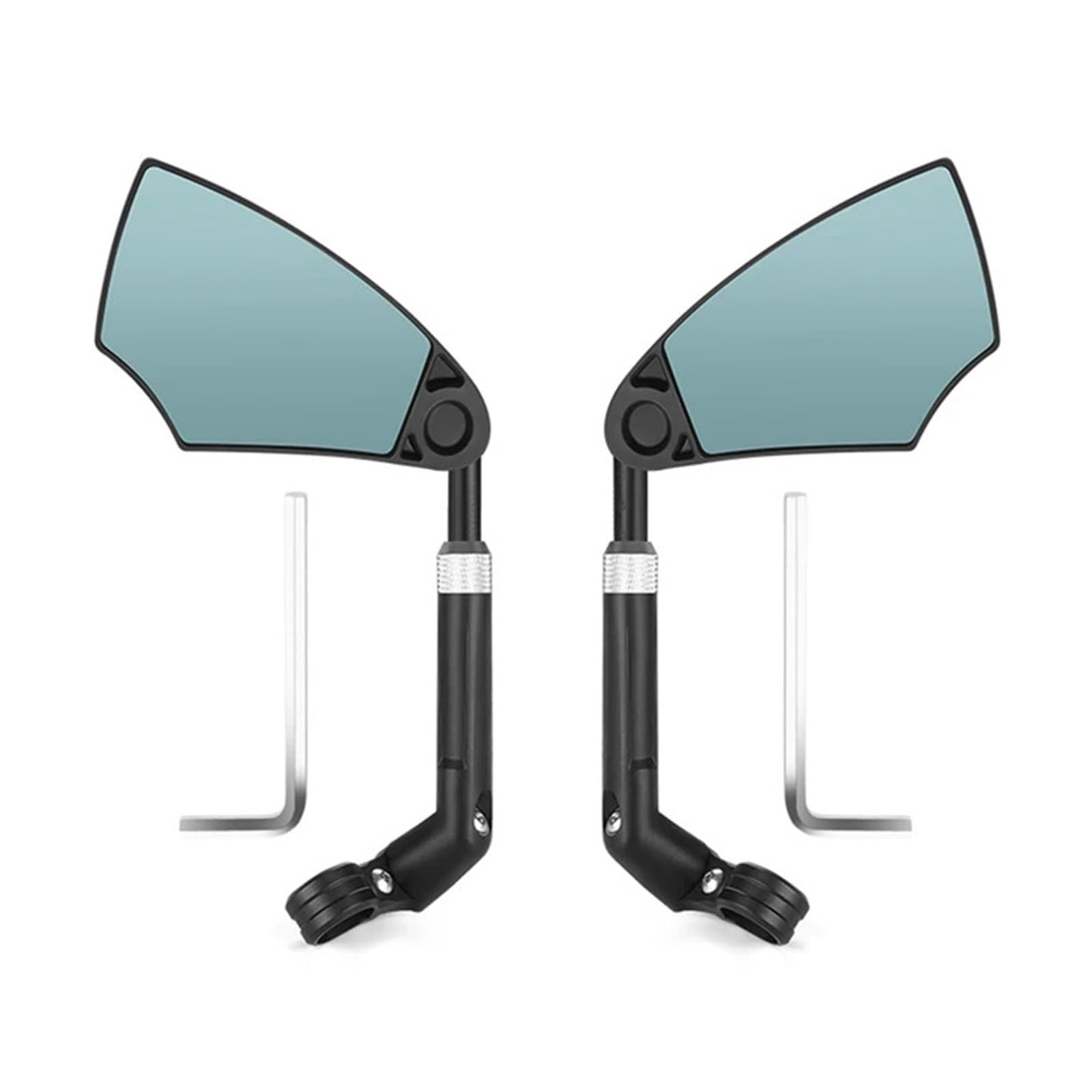 Specchietto retrovisore for Bicicletta antiriflesso, antideflagrante, con Rotazione a 360 Gradi, Compatibile con Monopattino Elettrico(Left And Right)