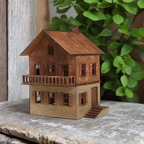 Maquette à L'échelle 1/72 en Bois : Puzzle de Maison Mini Décorative - 7