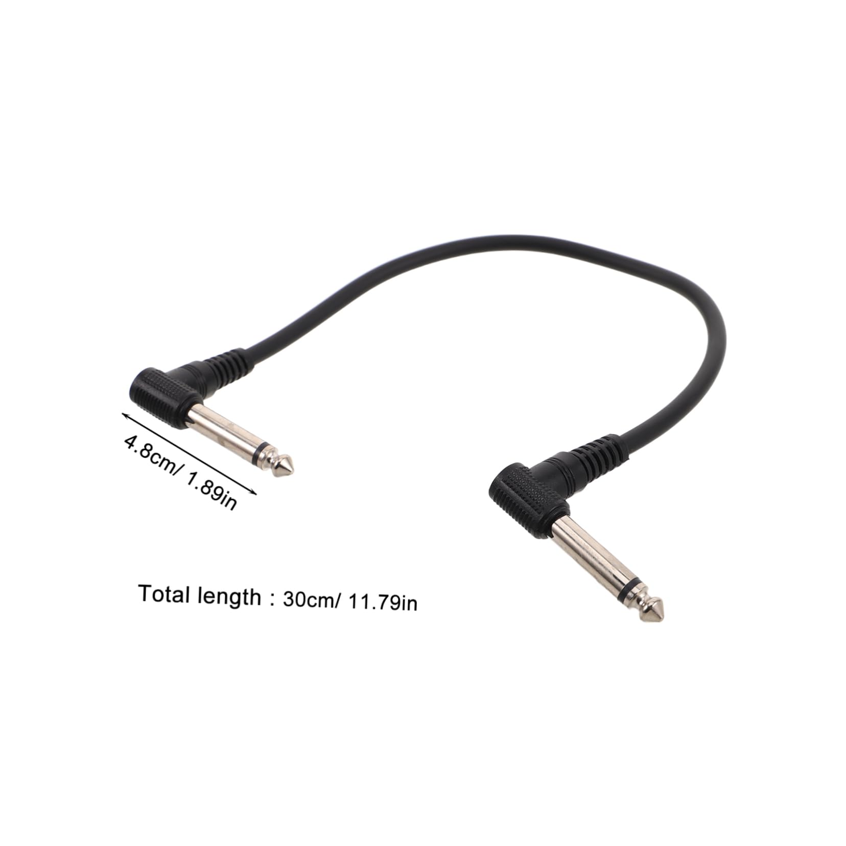 BESTonZON 6-Pack Guitar Pedal Patch Cables 30cm Electric Guitar Effect Cable Audio Cord for and Stage