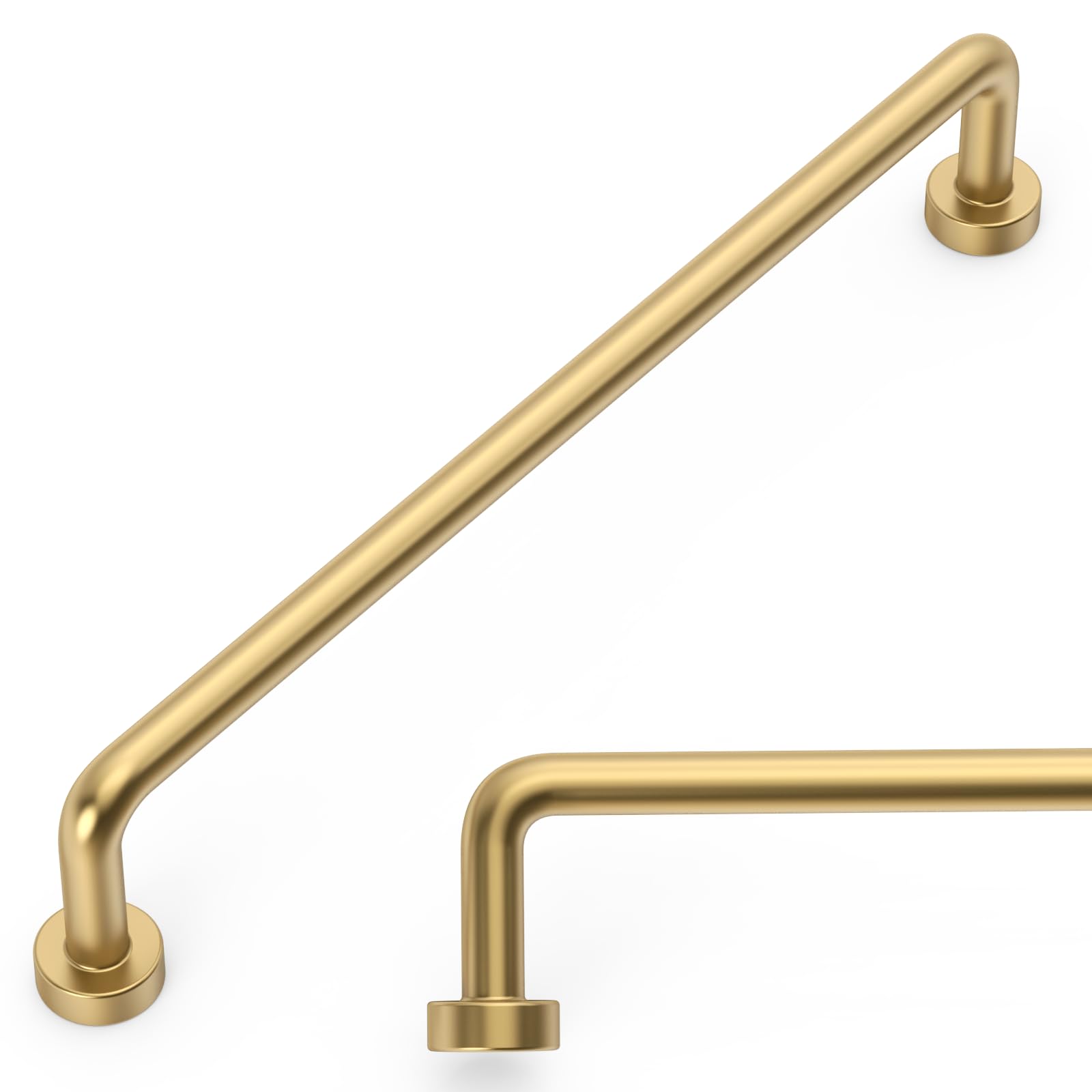 Amerdeco 10 Pack Champagne Bronze Cabinet Pulls 6.3 Inch 160mm Zinc Alloy
