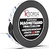 REORDA® Magnetband selbstklebend stark - Magnetstreifen selbstklebend mit starkem 3M Kleber - Magnetklebeband mit optimierter Magnetkraft - Magnet Klebeband