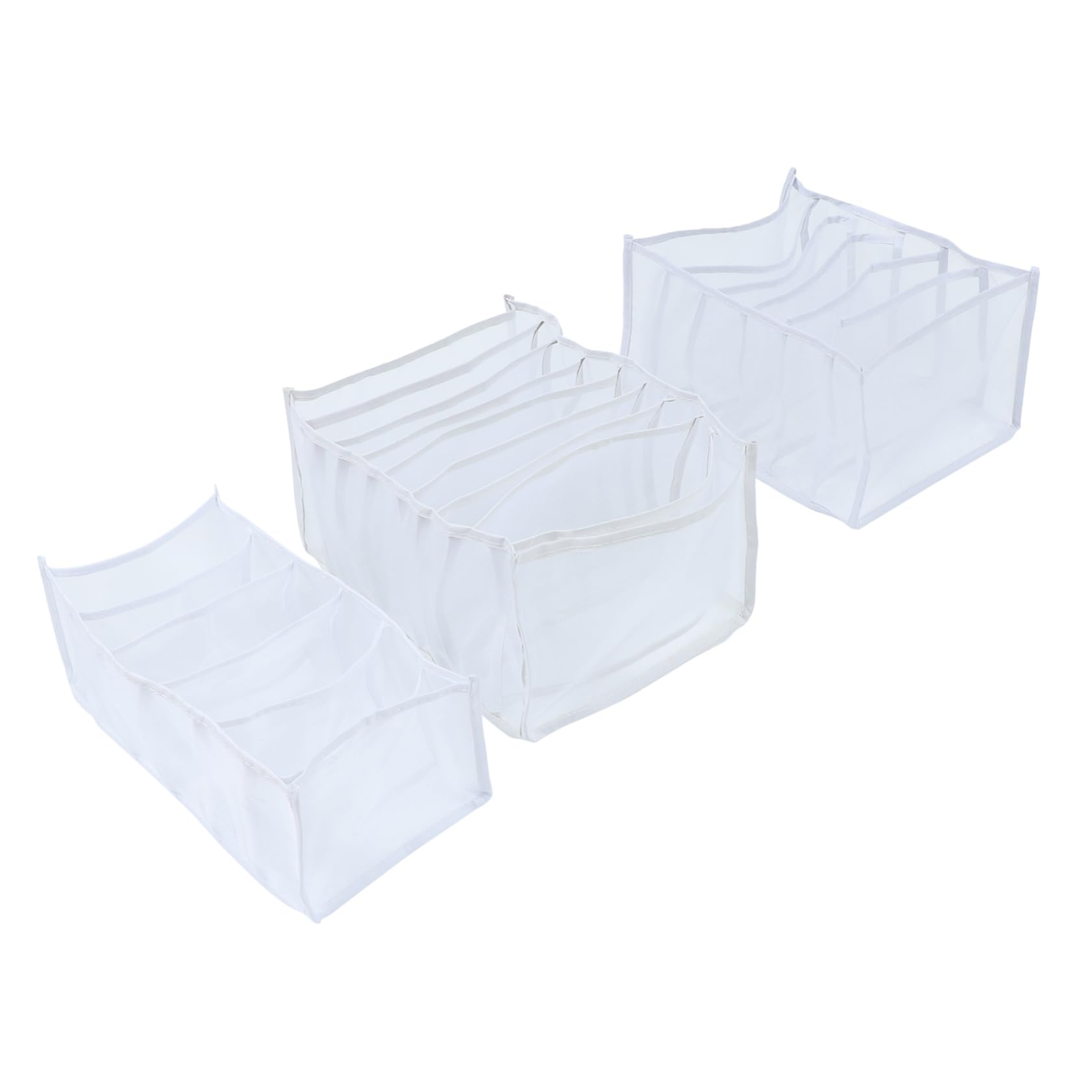 Cabilock 3PCS Cabinet Storage Box Pants Organizer Scarf Container with Dividers for Closet Wardrobe Bedroom Design for Efficient Organization