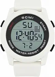 Relogio Digital masculino Esportivo, Resistente à Água, Display LCD, Pulseira de Silicone, resistente multifuncional, academia, corrida, leve
