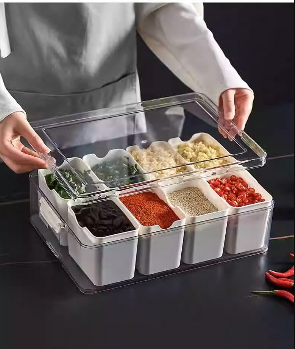 Mokshith Fridge Food Storage Containers with Lids Airtight Refrigerator