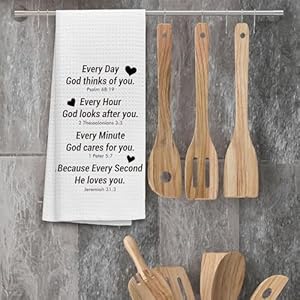   TNUW-Scripture-Gifts-Kitchen-Towels-16X24In-Bible-Verse-Decor-Dish-Towels-Religious-Gifts-for-Women-Men-Inspirational-Christian-Gifts-Faith-Based-Gifts-Hand-Tea-Towels-for-Kitchen-Bathroom-Decor