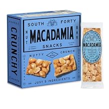 South 40 Snacks Macadamia Nut Bar 12 Count, 1.4 Ounce