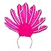 Produktbild Boland 52105 - Tiara Samba, 1 Stück, Einheitsgröße, Farbe: Neon Pink-Silber, Haarreif mit Federn und Glitzer, Kopfschmuck für brasilianische Tänzerin, Kostüm, Verkleidung, Accessoire, Mottoparty