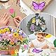 Pluvyze 22 Stück Holzblumen zum Bemalen,Blumen Holzbastelsets für Kinder 3D Holz Blumen Basteln Bastelset Kindergeburtstag mit Kristallaufkleber, Pinsel