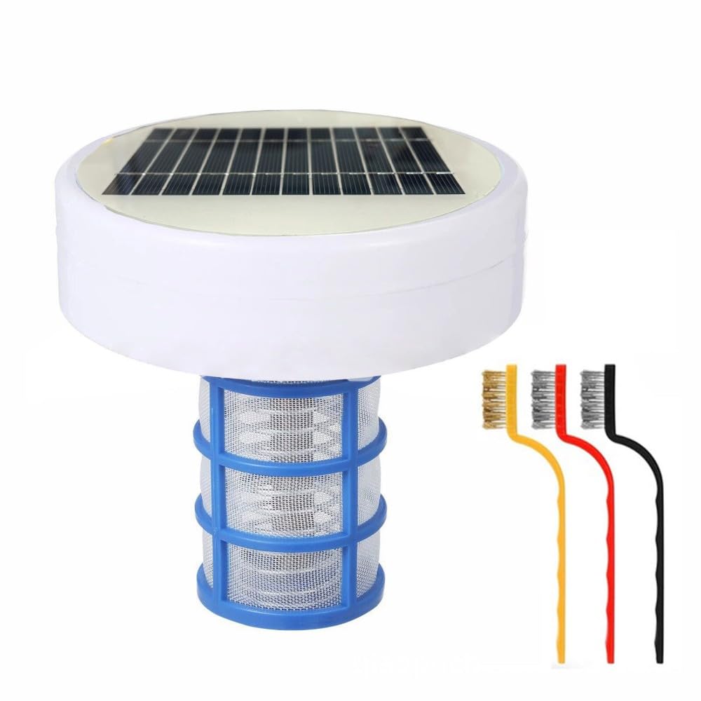Aundhegrtt Copper Pool Ionizer Solar Powered Floating Pool Water Purifier System Solar Powered Floating Pool Water Purifier System for Above Ground Inground Pools
