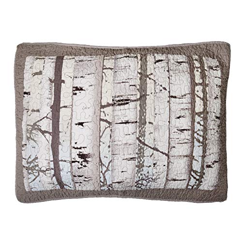 Pillow Sham - Birch Forest by Donna Sharp - Lodge Decorative Pillow Cover with Multicolored Pattern - King
