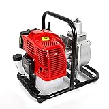 Gas Powered Water Transfer Pump Engine Portable Petrol High Flow for Garden Farm Irrigation 2 Stroke...