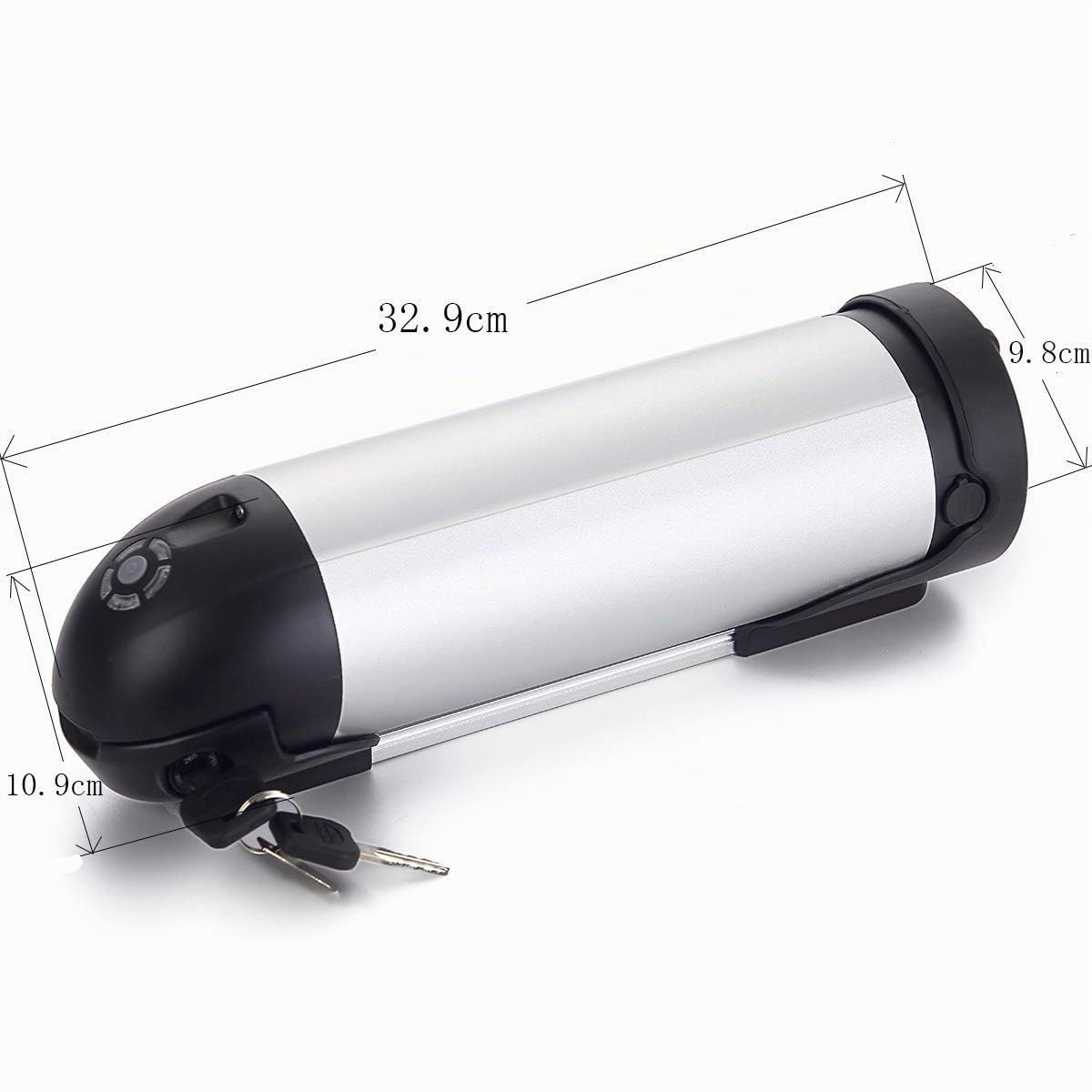 Batterie de rechange pour bouteille d'eau 36 V 11,6 Ah Batterie au lithium pour vélo électrique avec chargeur