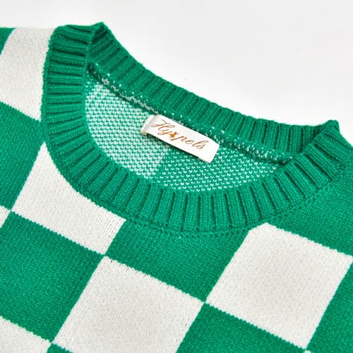 Image of Women's Sweater Vest,Y2K Sleeveless Pattern Preppy Style Knitted Crop Tank Top for Girl