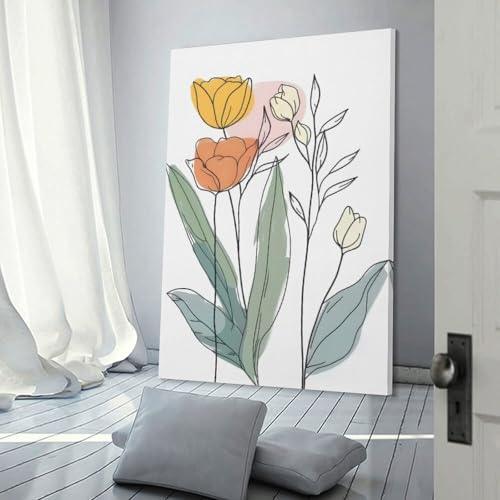 Décoration murale sinyumoney grand tableau sur toile pour habiller un salon