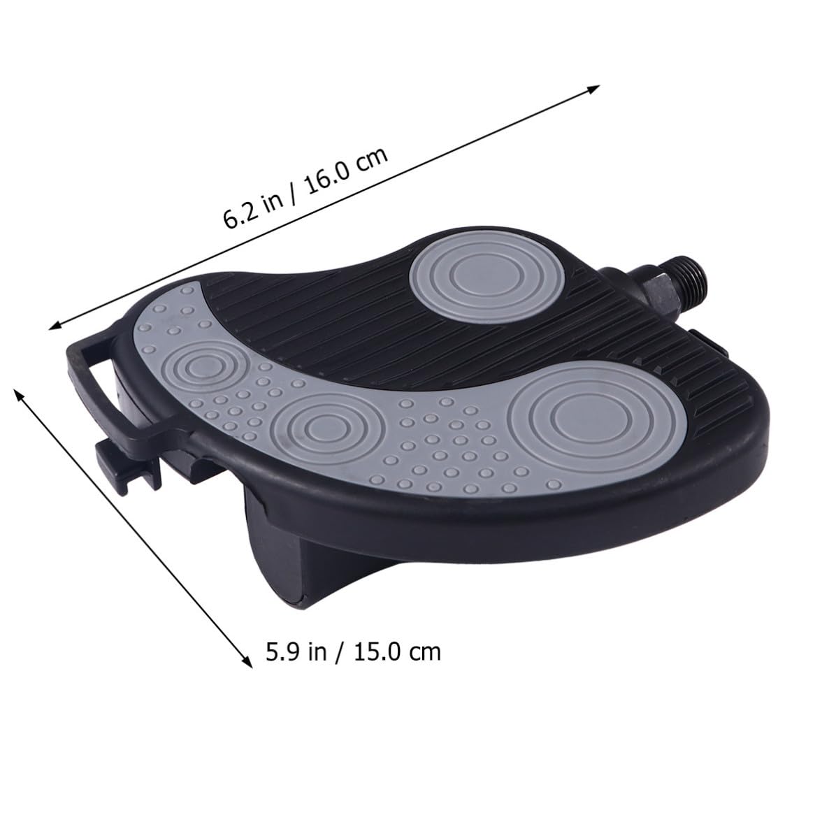 MAGICLULU Pedales para Bicicleta Estática de Plástico con Correas y Anillo de Sellado para Mayor Comodidad en Paseos Largos, Diseño con Hebilla Ajustable y Rosca 9/16 Varios Estilos