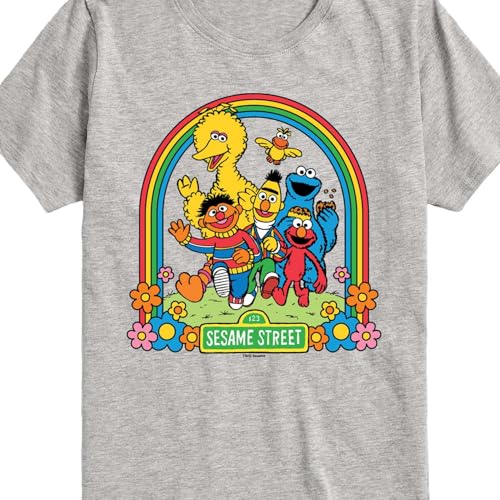 Sesame Street - Sesame Street Rainbow- Toddler and Youth Short Sleeve Graphic T-Shirt2