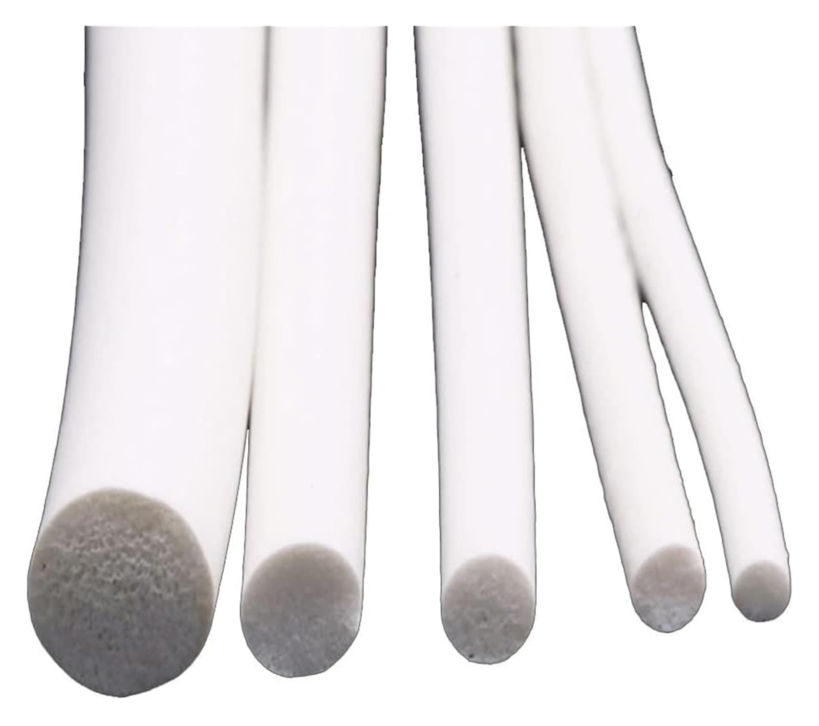 Tira de sellado de espuma de silicona blanca de 10mm resistente a alta temperatura por metro
